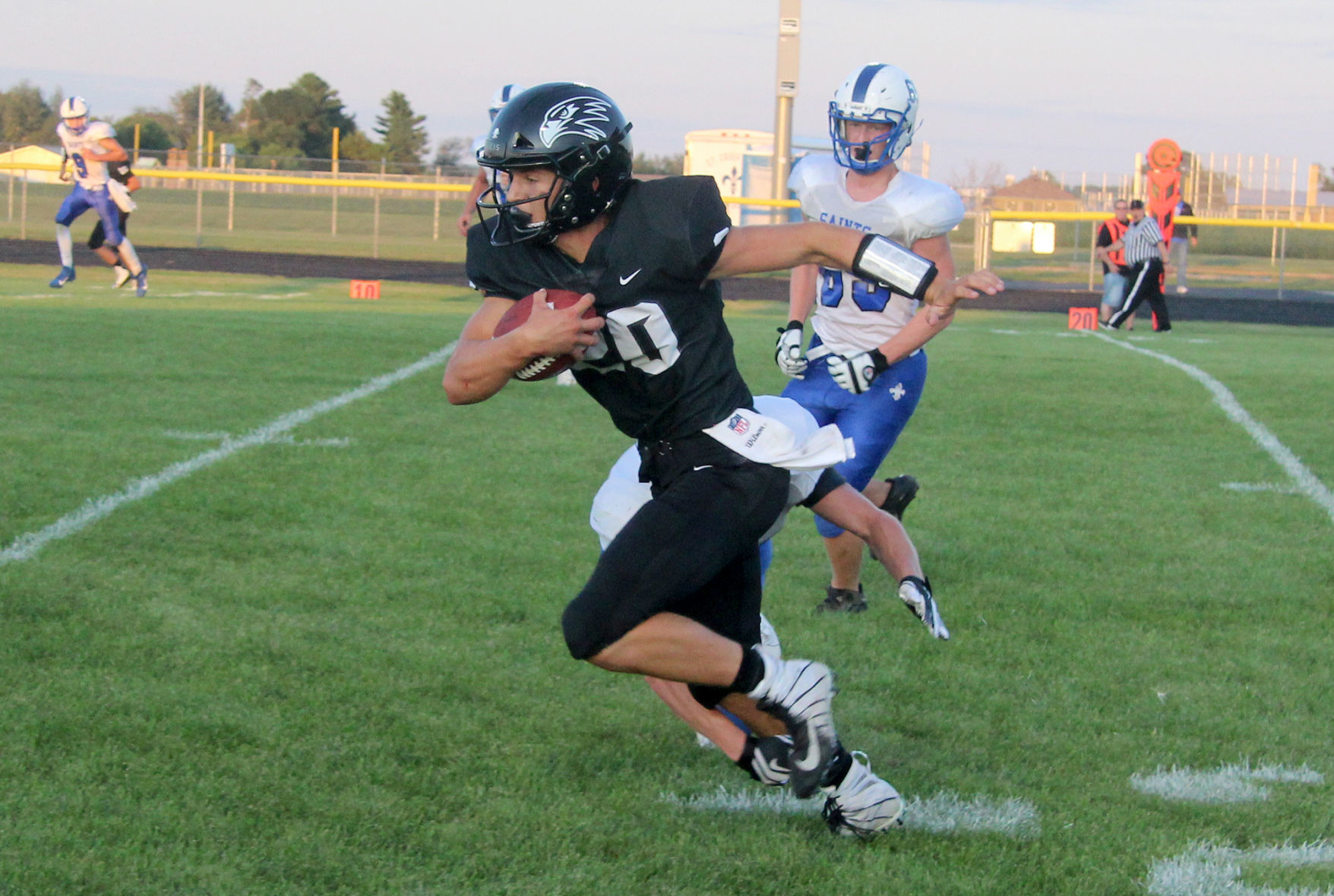 Saint Croix Falls at Bloomer football 8-23-19